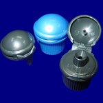 multi cavities moulds of special flip top caps samples